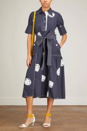 Lovebirds Shirt Dress in NavyIvory Hampden Clothing at Hampden Clothing